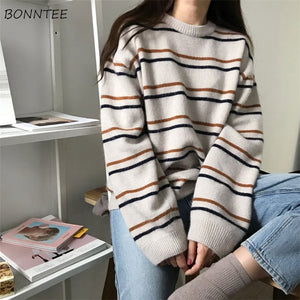 Soft Autumn O-Neck Sweaters