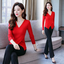 Load image into Gallery viewer, long sleeve slimming jacket wide leg pants
