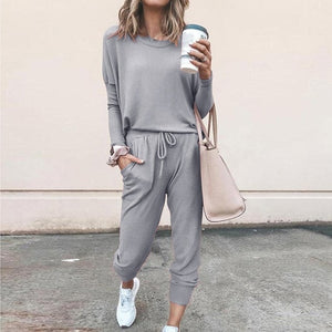 Jogging Suit Solid Color Tracksuits